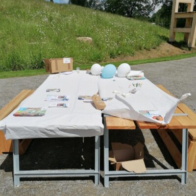 Weltkindermaltag auf der Gartenschau 2024 in Wangen im Allgäu